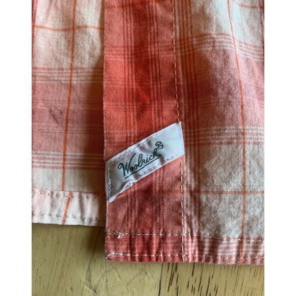 Woolrich Women’s Coral Cream Plaid LS Shirt - Picture 8 of 11